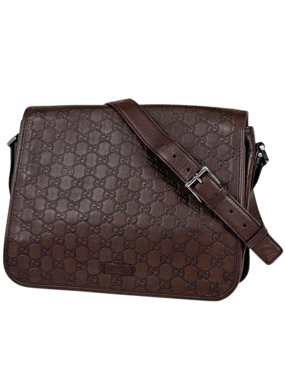 Gucci Shoulder Bag Guccissima Leather Brown